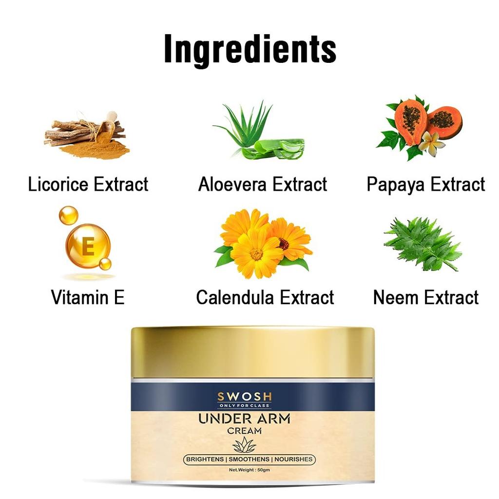 Deo-Creme für die Achseln (50 g), Achselcreme, Swosh