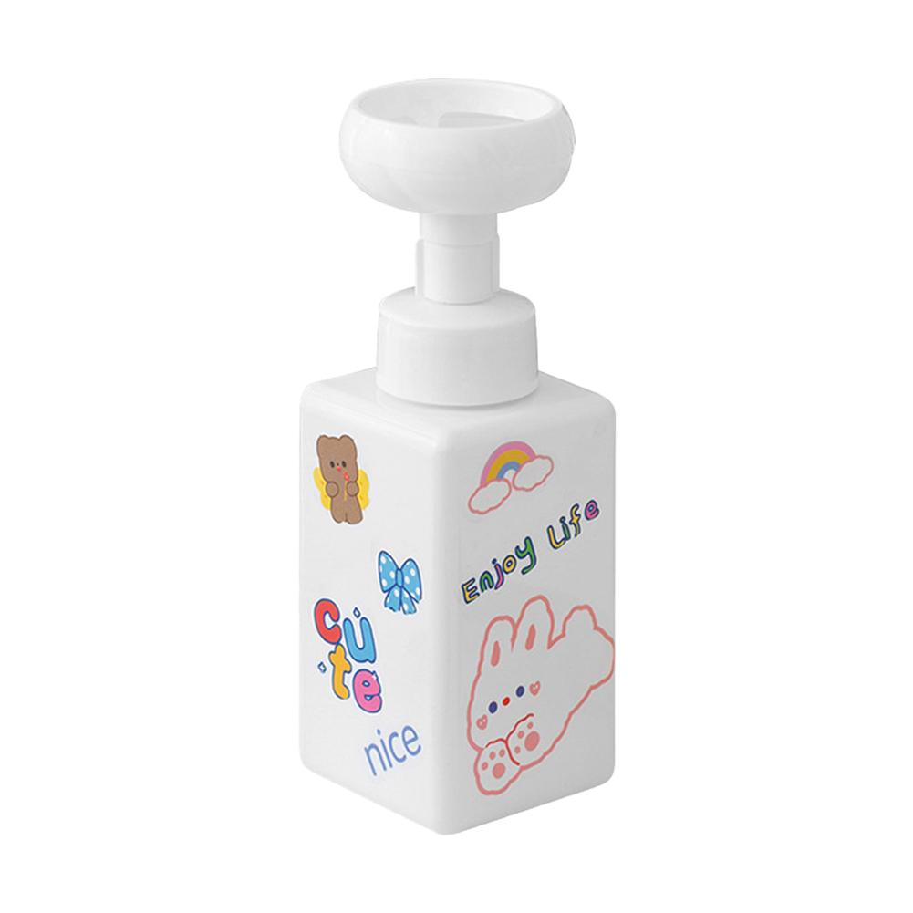 Blumenschaum Schäumende Flasche Kreative Pressart Spenderflasche Niedlicher Badezimmer Lotion Duschgel Handseife Aufschäumer