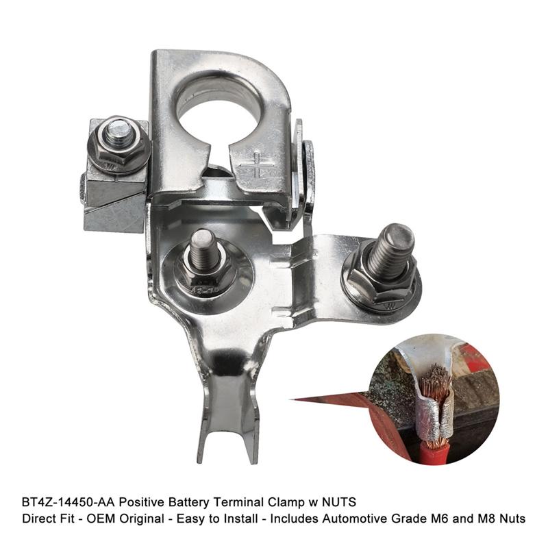 Battery Terminal Clamp Positive And Negative For Ford F150 Edge Explorer Fusion Taurus BT4Z-14450-AA BT4Z-14450-BA