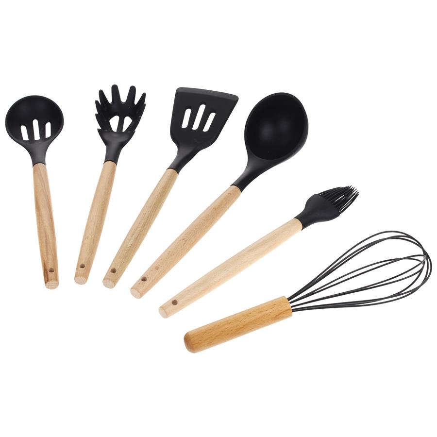 Kitchen Utensils Kitchen Utensil Set Silicone Teflon Wooden Accessories