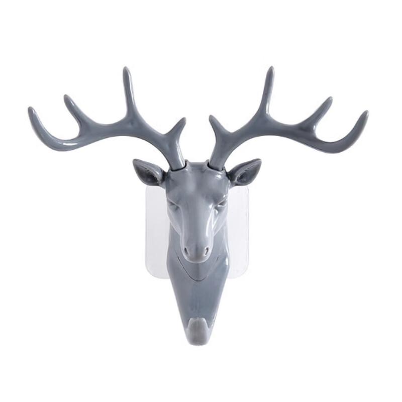 

ZNMWT Deer Head Antler Decorative Adhesive Wall Hooks