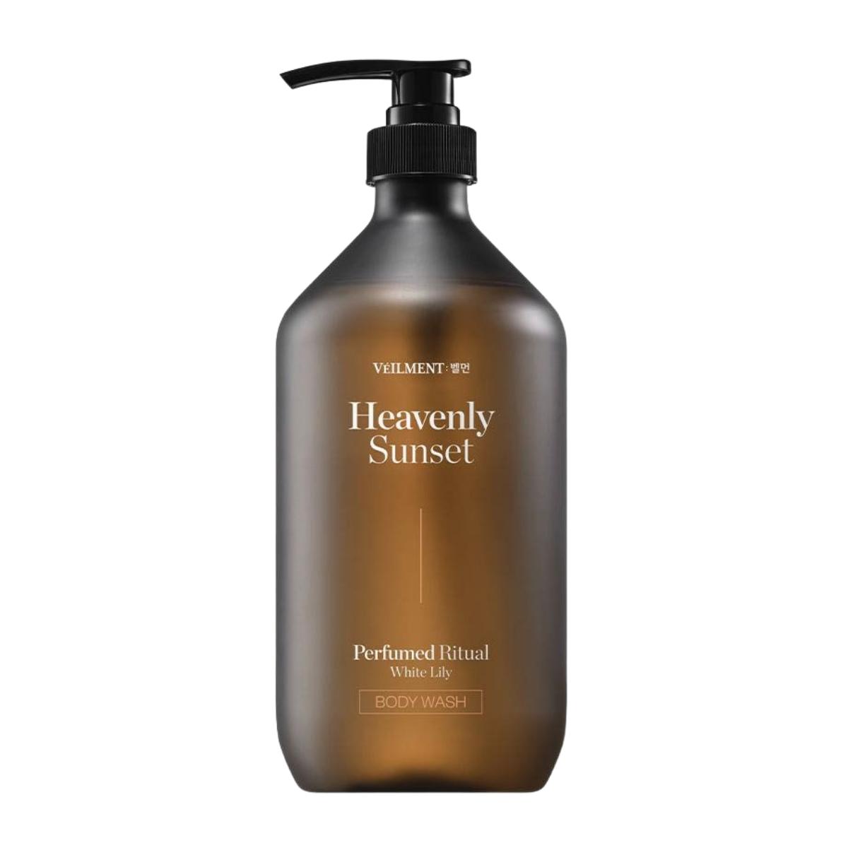 ON THE BODY Veilment 24h Perfume Ritual Body Wash Heavenly Sunset White Lily 915ml