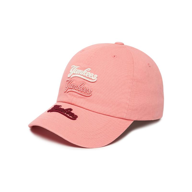 MLB Cotton Baseball Caps Unisex Pink Fashion 3ACPLA02N-50COL F розовый