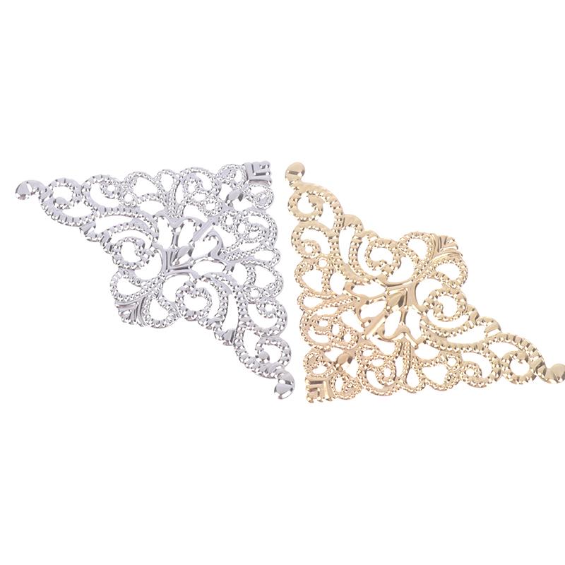 10Pcs Metal Decorative Corner Cover Edge Protector For Book Scrapbook Photo Album Frame Jewelry Chest Gift Wine Wooden Box Case