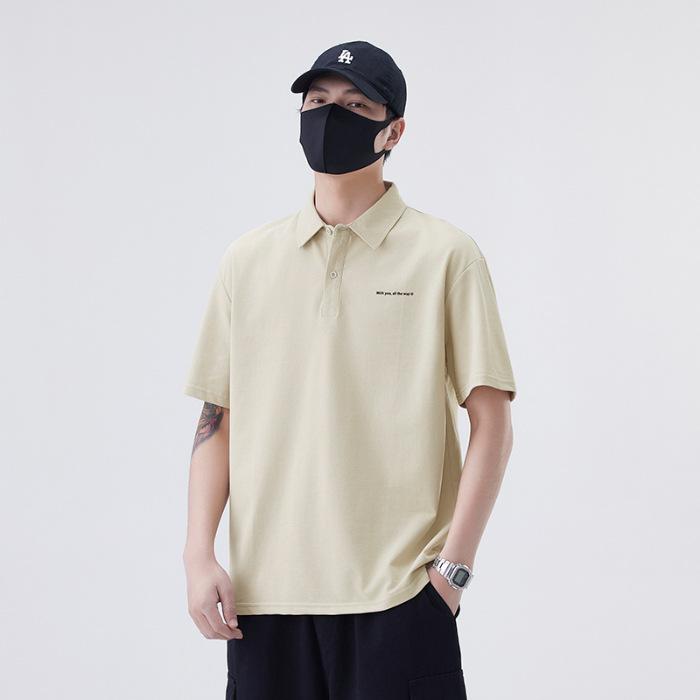 

New Summer Thin Short Top Loose Lapel Short Sleeve POLO Shirt 3XL