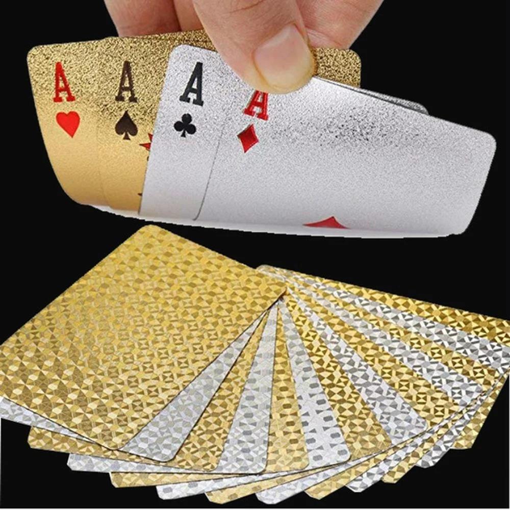 Matné plastové pokerové karty Vodotěsné PET hrací karty pro stolní hry Klasický balíček Nástroj pro kouzelnické triky Kasino pokerový set