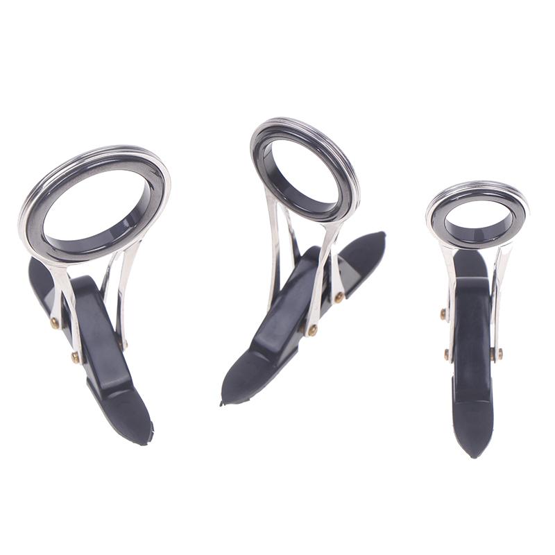 Faltbare Teleskop-Angelrute aus Edelstahl mit Führungsringen, Spitzenringen, DIY-Ösenring-Reparaturset, Tackle-Zubehör