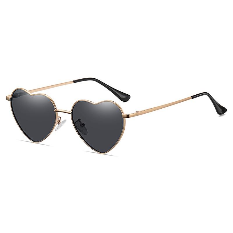 

Trendy Polarized Heart Sunglasses Women Men Fashion Design Lovely Style Cute Sun Glasses Shades UV400 for Party Vacation as shown