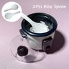 2Pcs Miniature Dollhouse Mini Rice Cooker Rice Spoon 4cm Rice Shovel Simulated Spoon Model Kitchen Kitchenware Cooking Toy