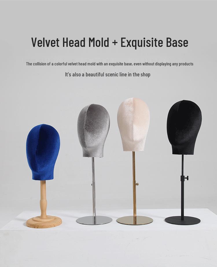 Desktop Female Mannequin Hat and Wig Display Stand