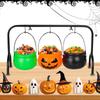 Halloween Candy Bowl 3 Pack Witch Pot Candy Bowls Witches Cauldron Treats Holder Aesthetic Candy Container for Halloween Parties