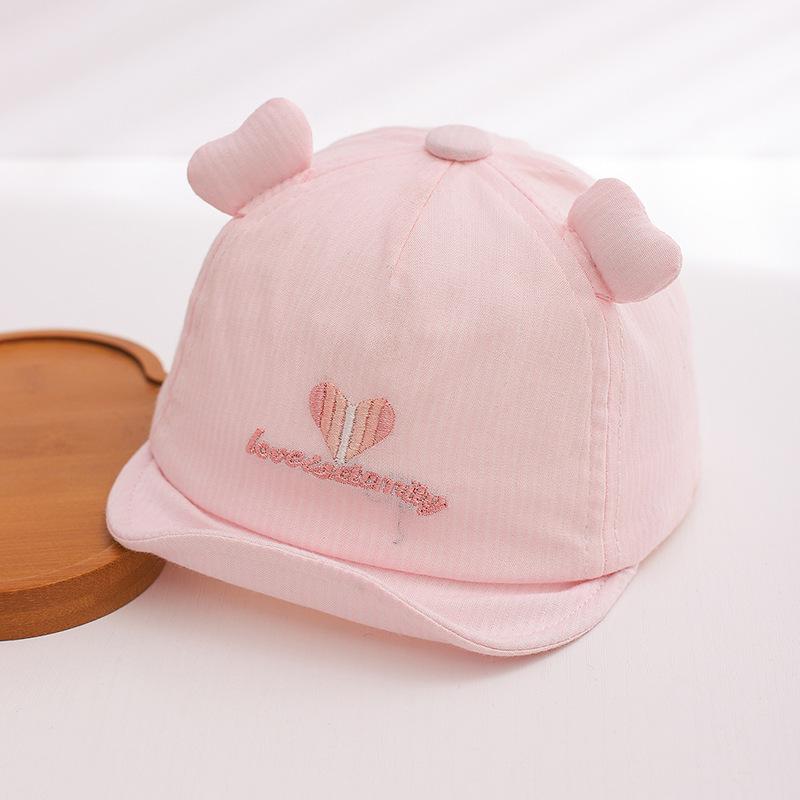 

Soft Brim Baby Baseball Cap for Spring & Autumn - For Newborn Boys & Girls 46cm/3-10 months рожевий