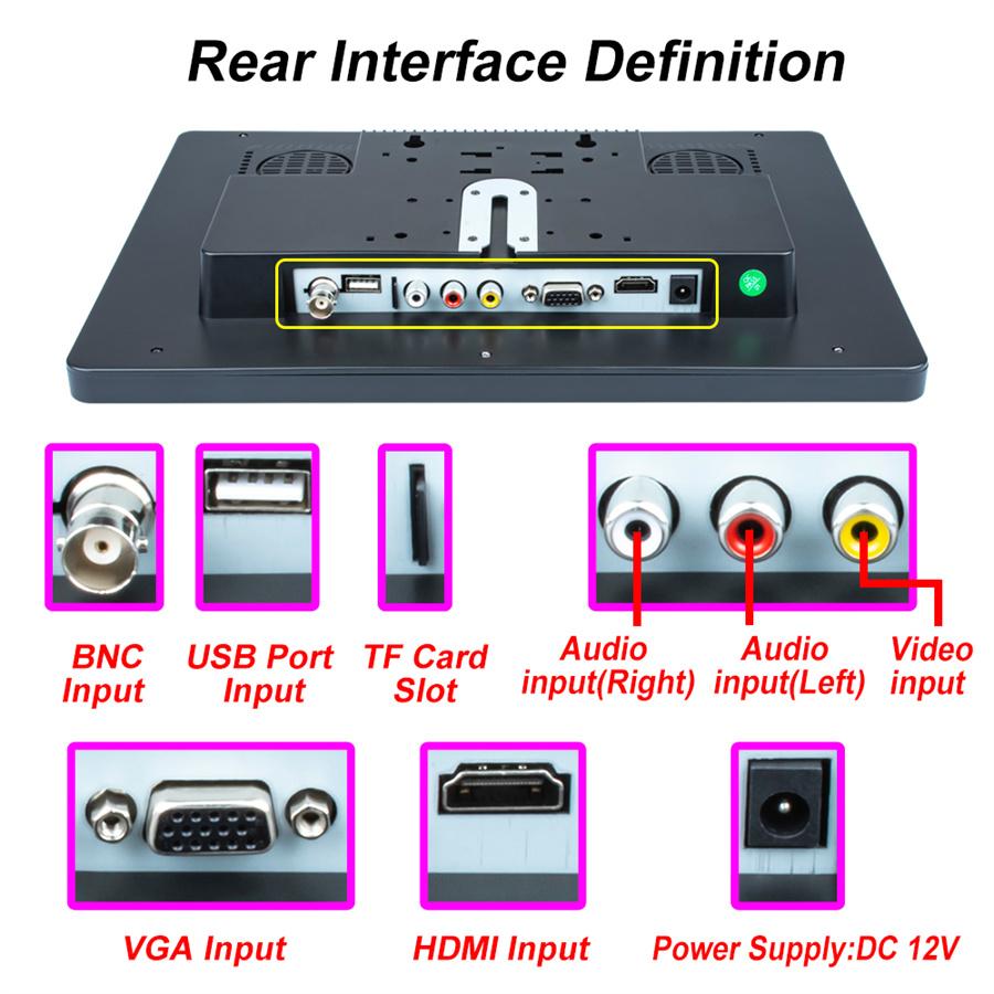 13.3INCH  HD IPS LCD Display 1080P Car Headrest Player MP5 Player with Headrest Bracket