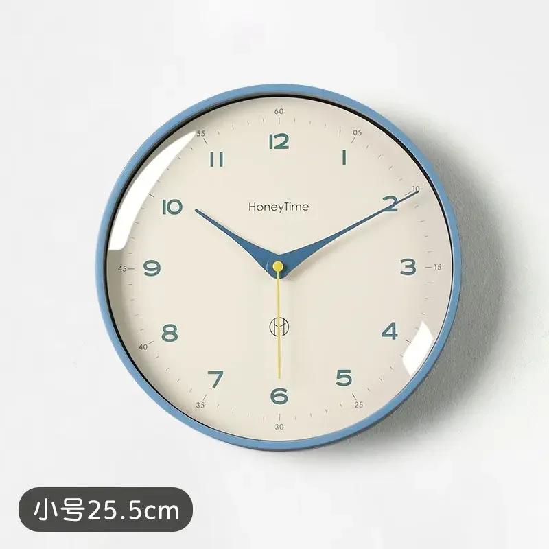 

10/12 дюймов настенные часы в скандинавском европейском стиле, современный дизайн, скандинавские минималистичные бесшумные настенные часы для гостиной, кухни, домашнего декора