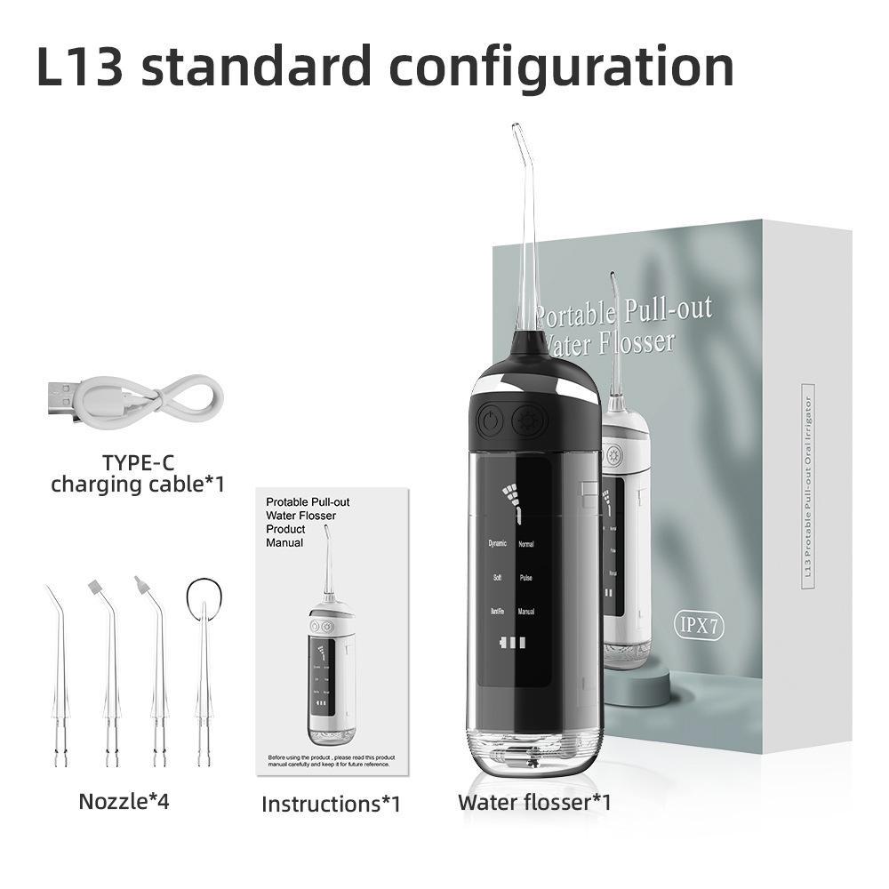 Idropulsore elettrico portatile per la cura orale - Strumento di bellezza e pulizia dei denti ricaricabile tramite USB