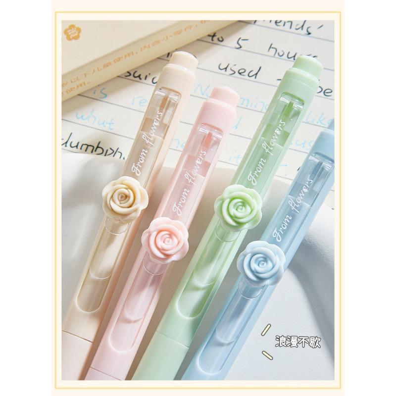 Retractable Neutral Pen With Long Clip Beautiful Design For Student Office Daily Use