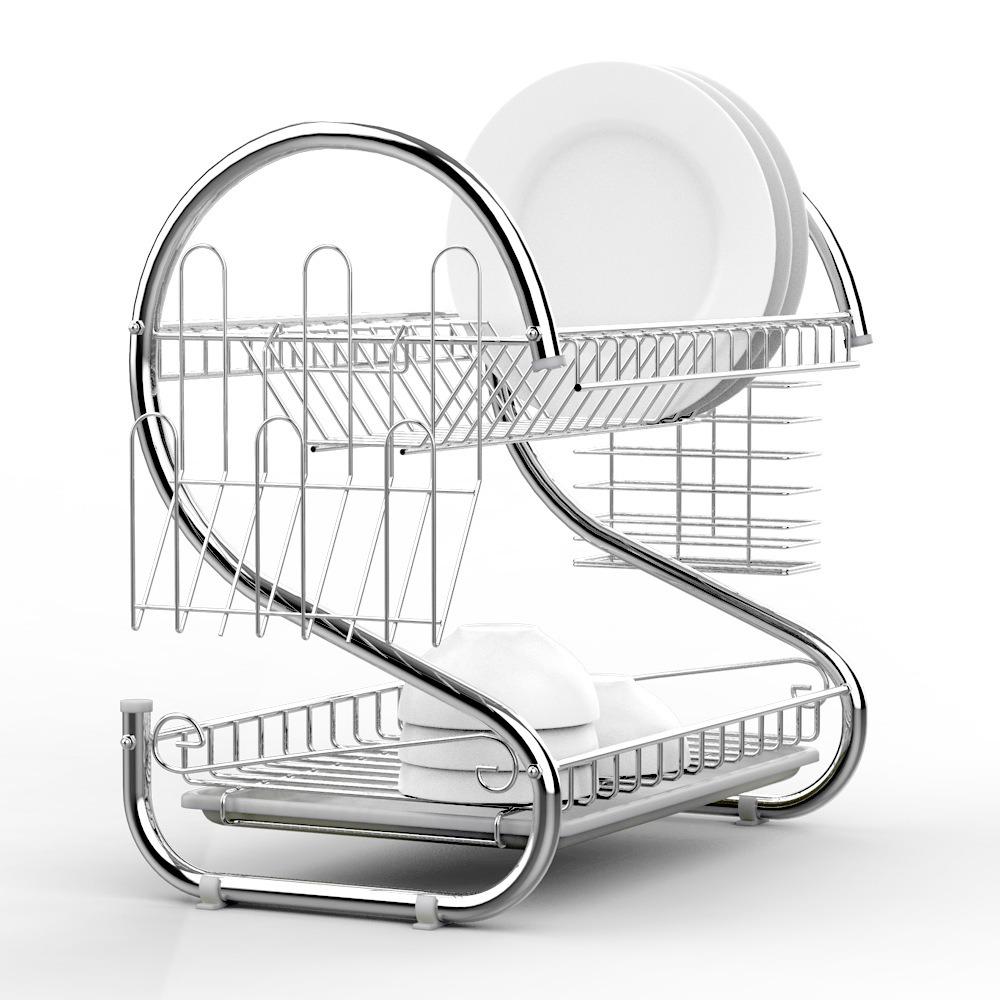Space-saving Dish Drying Rack Stable Tableware Holder Shelf Practical Cup Drainer  Chopsticks