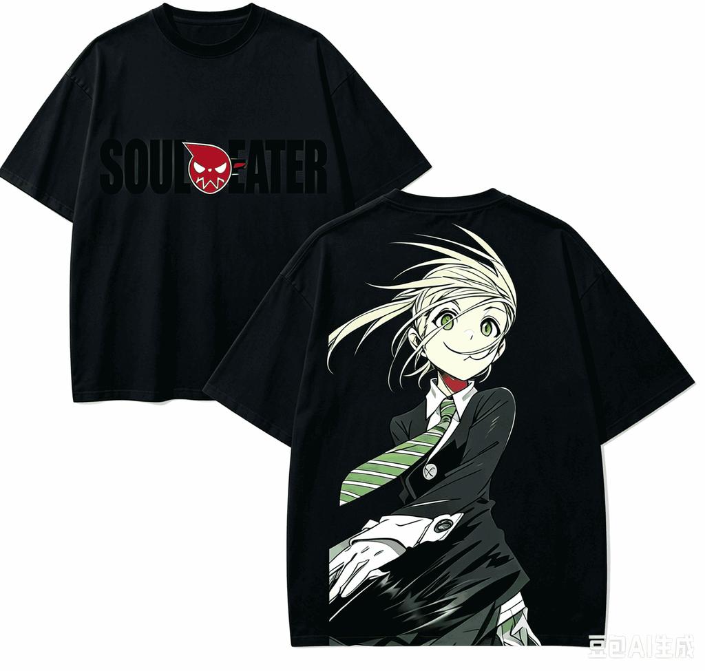 Soul Eater Anime Lover T-shirt Harajuku Cotton New Model High Street Oversized Unisex Comfortab