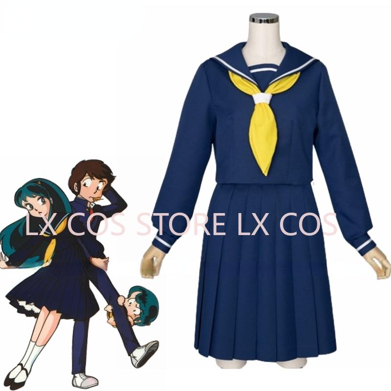 Anime Urusei Yatsura Lum Cosplay School Uniform Costume Custom Sizes Wig