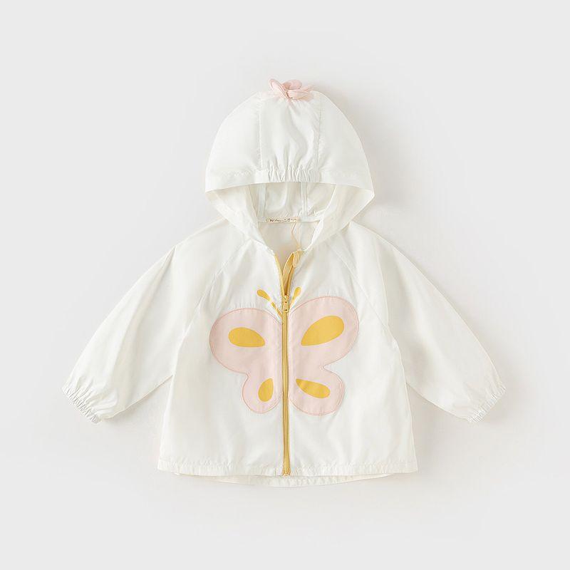 Sun Protection Clothing Summer New Style Sun Protection Clothing for Boys and Girls Baby Breathable Thin Jacket Fashionable Kidsren s Clothing Off-White Upf100+ [Ready Stock] 100cm