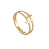 Stainless Steel Cross Rings for Women Men Christian Jesus Finger Rings Supernatural Jewelry Party Birthday Gift