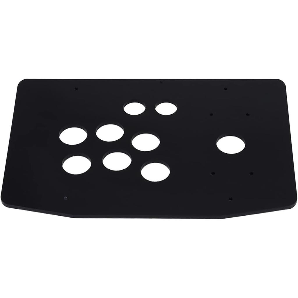 FTVOGUE DIY Arcade Panel Black Case DIY Set Kits Acrylic Panel and Inclined Cases Replacement for Arcade Game