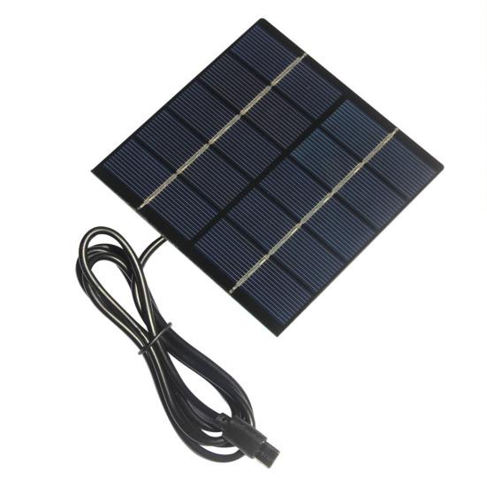 1.5W 5V Solar Panel Portable Lightweight Type-C Outdoor Camping Hiking Cycling Power Bank Mobile