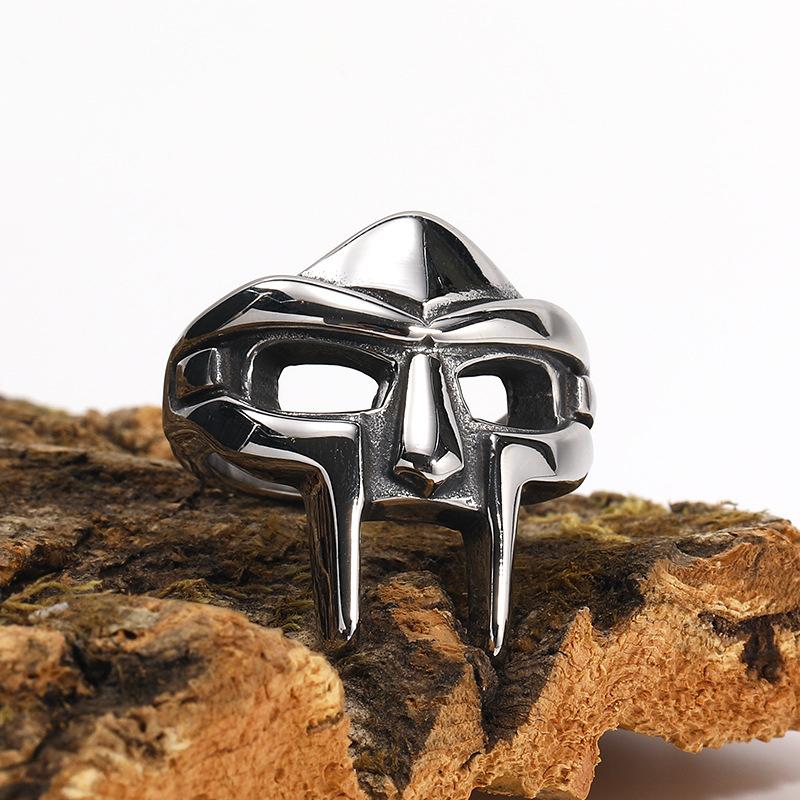 Vintage Pharaoh Mask Men Women Ring Adjustable Joint Ring For Men Gladiator Punk Egyptian Pharaoh Male Open Ring Jewelry