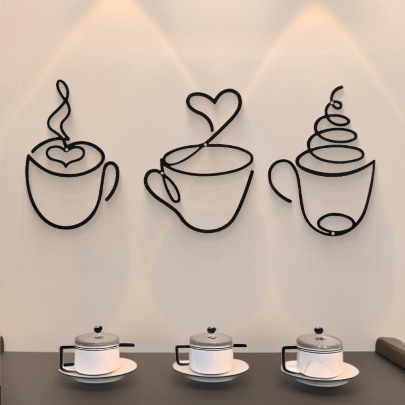 Custom Iron Coffee Wall Art - Indoor Cafe Decoration