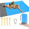 Oversized Portable Beach Blanket for 4-6 People, Fast Dry Waterproof Portable Picnic Mat, Sand Proof Mat for Travel, Camping, Hiking (78.7 X 55.1 Inc
