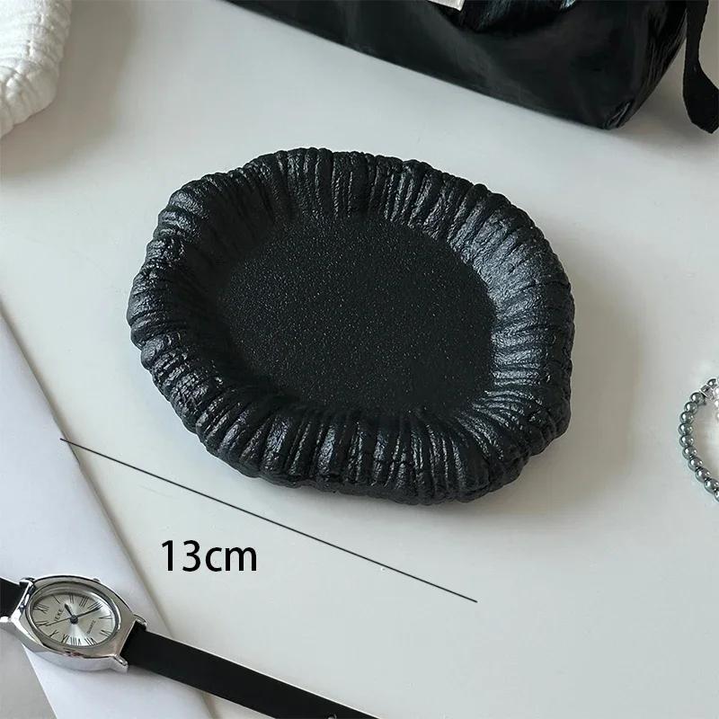 Creative Irregular Ceramic Tray Modern Art Home Decor Desktop Jewelry Storage Trays Decorative Dresser Service Trays