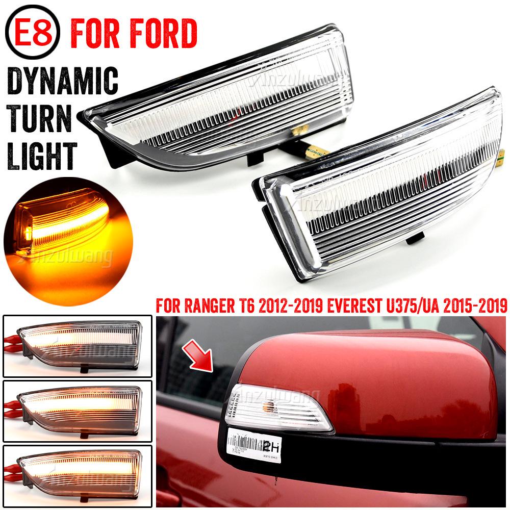 Sequential Turn Signal Light for Ford Everest/Ranger/Raptor/Wildtrak T6 Rearview Mirror