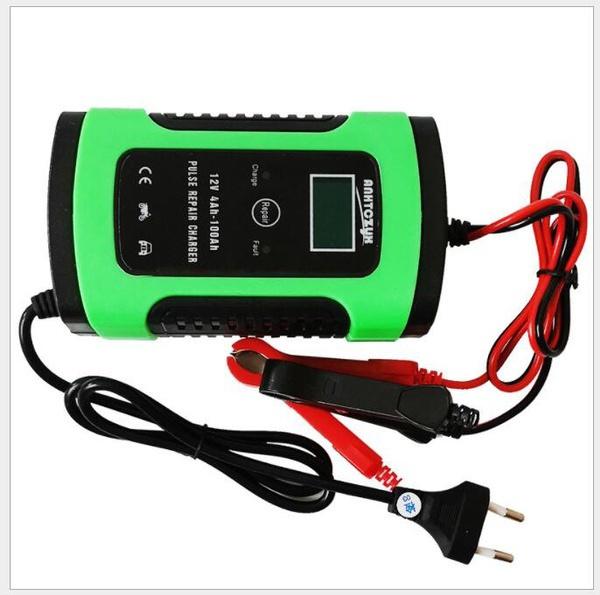 12V 6A nyeste profesjonelle bilbatterilader LCD-skjerm Intelligent bil Motorsykkel Jump Starter Nødlader