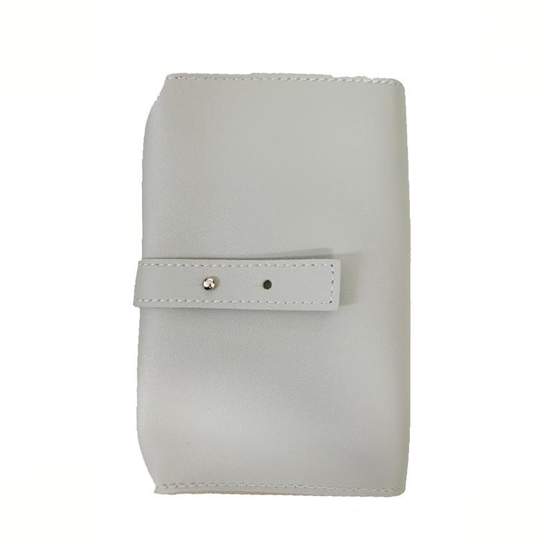 Portable PU Leather Travel Roll Bag for Earphones, Chargers, and Digital Accessories
