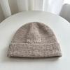 Alphabet wool hat autumn and winter warm foreign style versatile comfortable knitted ear hat men's and women's wool hat cold hat