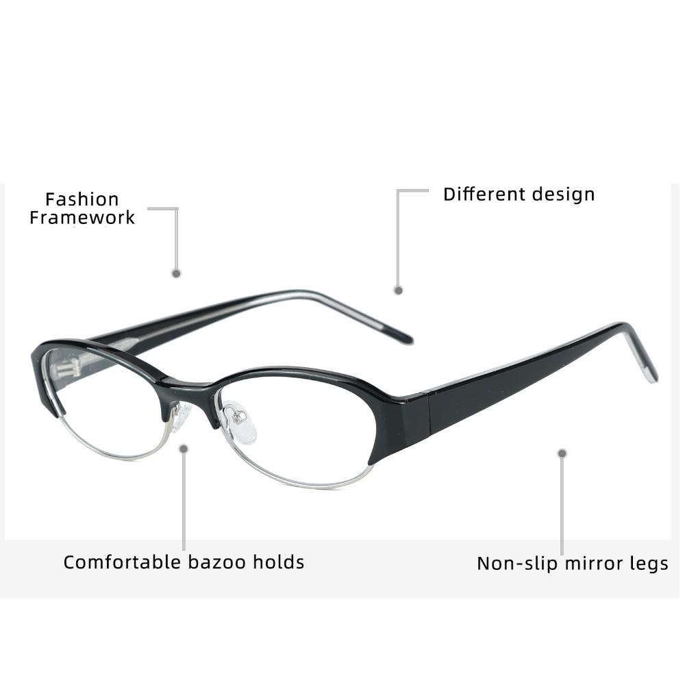 Vintage Cat Eye Glasses TR90 Frame Blue Light Blocking Eyewear Slim Browline Design Unisex Optical Spectacles Clear Lens