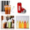 1Sets with Brush Plastic Straws Straight Replacement Straw New Cup Straw