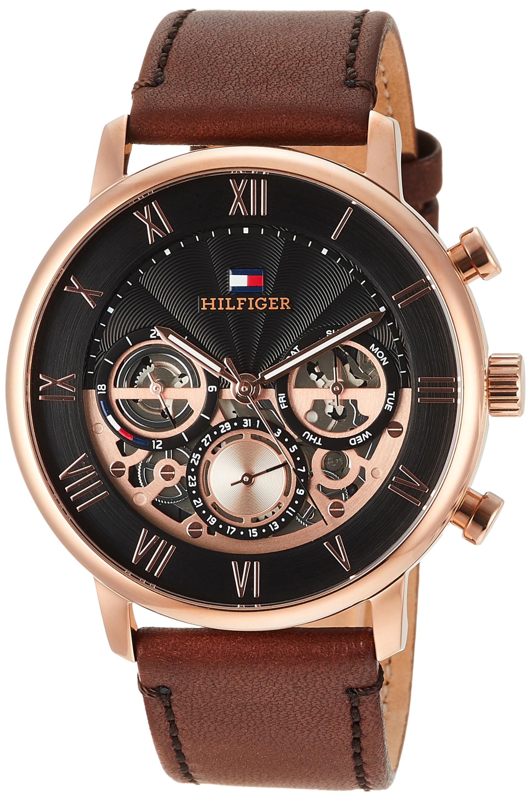 

Часы Tommy Hilfiger Legend с черным циферблатом из нержавеющей стали, кварцевые, 1710566 [Товар]