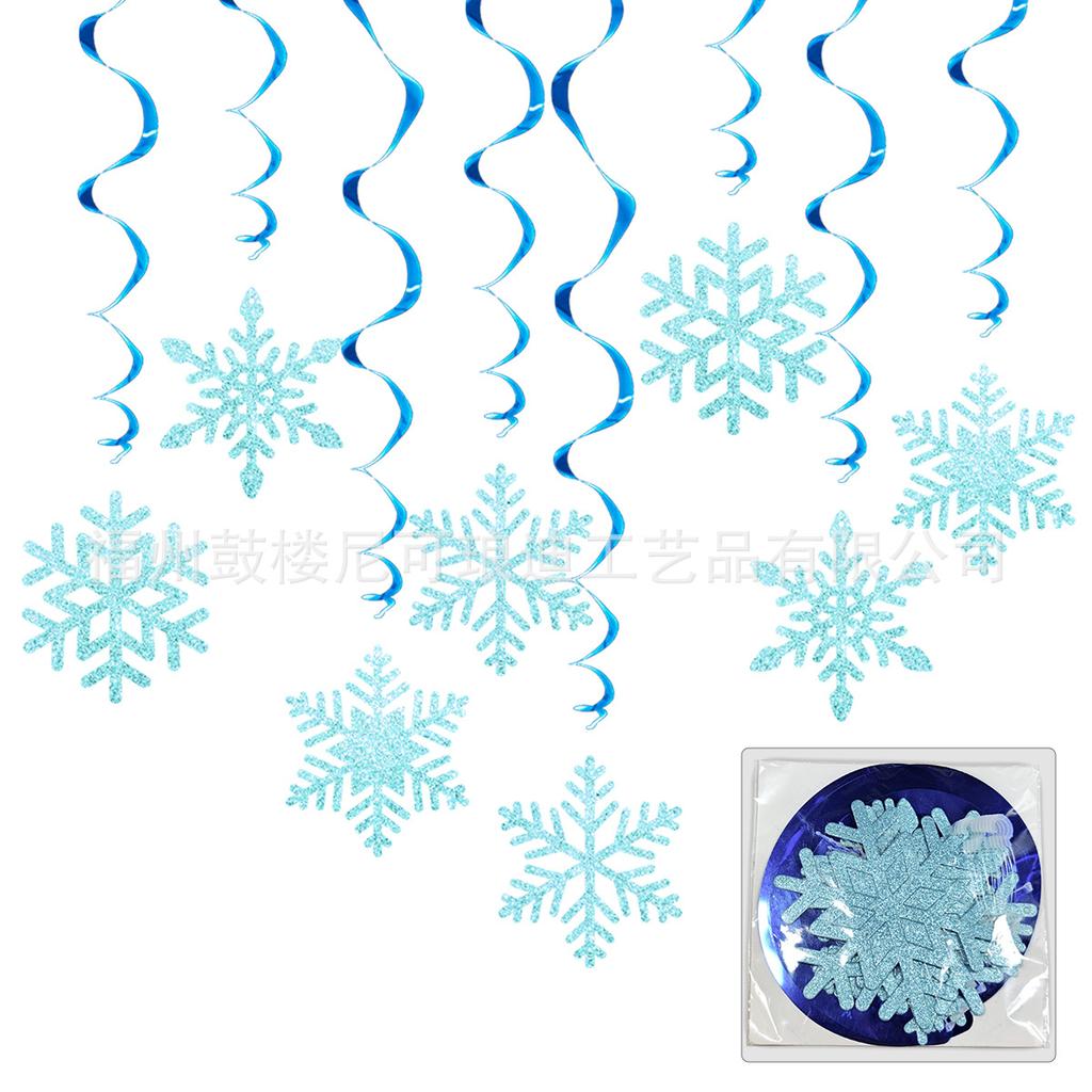 Snowflake Hanging Ornament for Christmas Tree Winter Home Decor