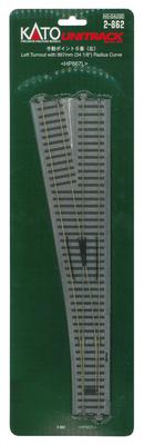 KATO Scambio Manuale Scala HO 6 Sinistro Forniture per Modellismo Ferroviario No. 2-862