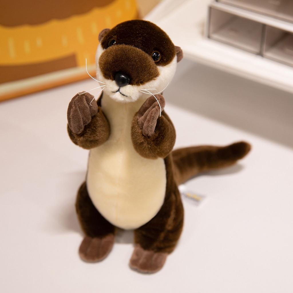 Plush Otter Toy With Pp Cotton Filling For Kids Gift And Collectors