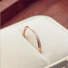 Korean Drama-Inspired Matte Titanium Steel Rose Gold Ring for Women