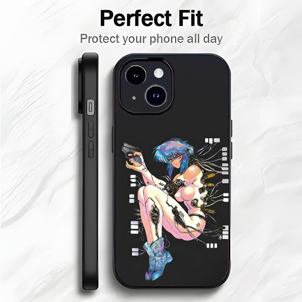 Cyberpunk Classic Anime G-Ghost In The Shell Phone Case Phone Case Soft Packaging Lightweight For iPhone17 16 15 14 13ProMax