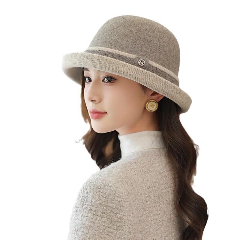 Стильная шерстяная шляпа-ведро рыбака