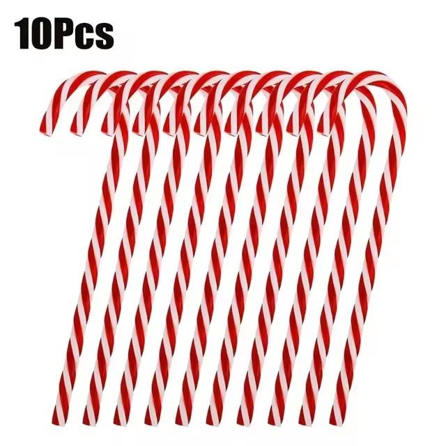 

10/20 шт. Рождественские леденцы Акриловые подвески на елку в виде скрученных тростей Новогоднее Рождество Вечеринка Украшение для дома