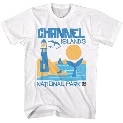 National Parks Channel Islands Cutout White T-Shirt Unisex T-Shirt S
