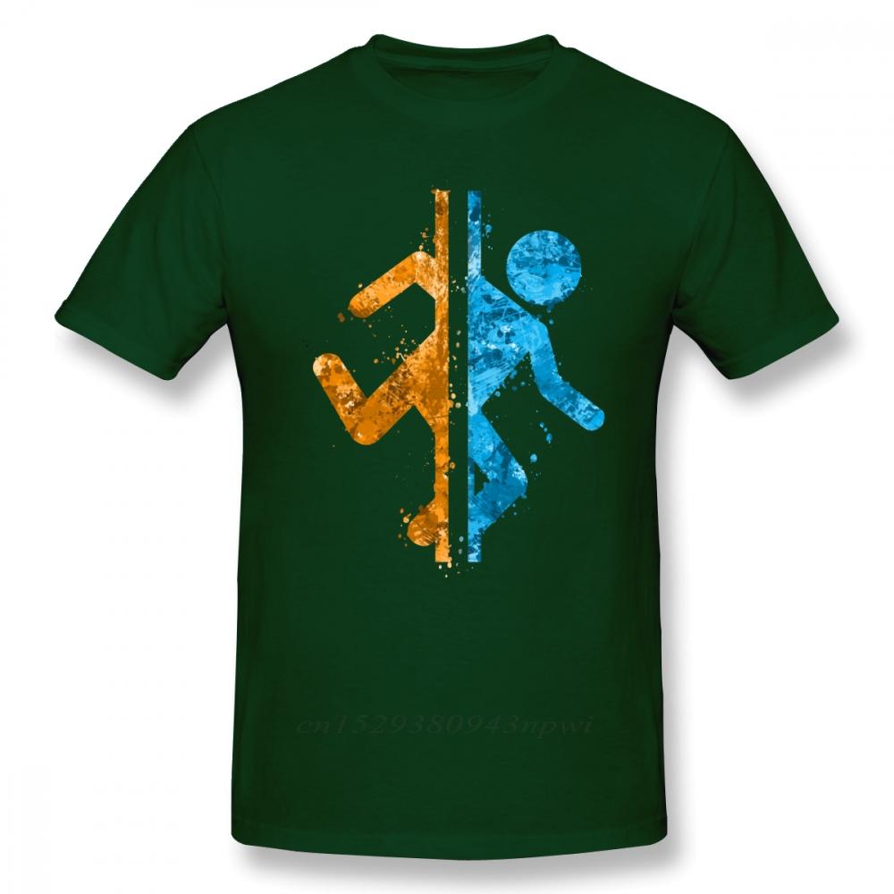 Portal T Shirt Portal Splatter TShirt Printed Casual Tee Shirt Mens Cute Cotton Short Sleeves Tshirt
