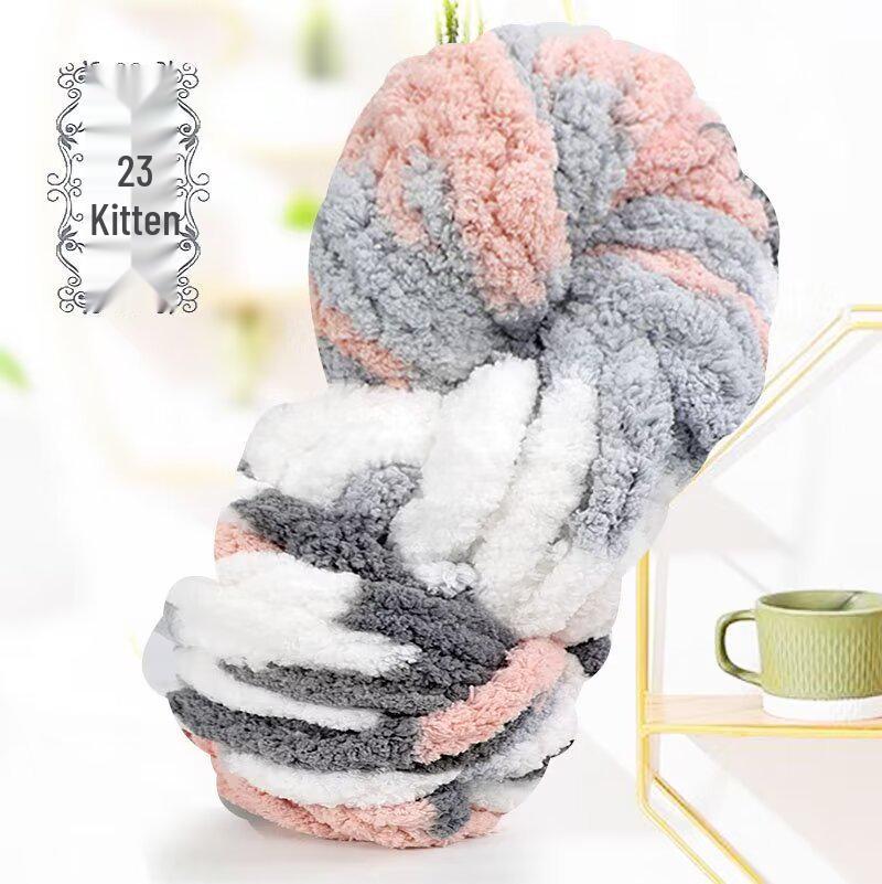 Pătură Croșetată din Fire de Gheață Pufoase Extra Groase - DIY Caldă Calitate Handmade