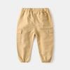 Kinder Freizeithosen Jungen Taschen Arbeitshosen Babykleidung Hosen Koreanische Frühlings- und Herbststile Trendig