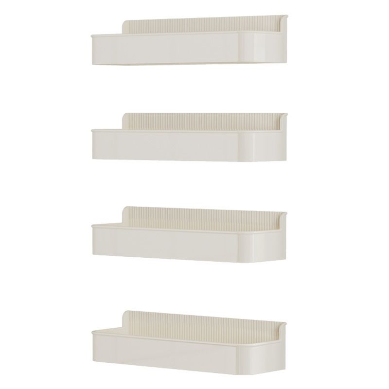 Magnetic Kitchen Shelves For Refrigerator Side - White Plastic Spice Seasoning Rack, Multi-Function Household Organizer
